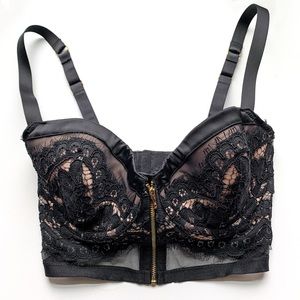 victoria’s secret 34b bustier zip up